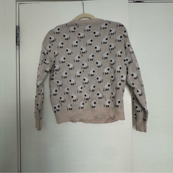Twik Beige and Black Patterned Crewneck Sweater - Picture 3 of 3